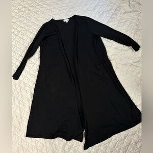Lularoe Sarah Cardigan Size Small Black